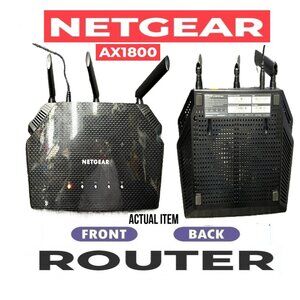 🛑NETGEAR WiFi ➕🆒 ROUTER Dual Band AX1800 4 Stream Wireless Port 💸BUY NOW‼️
